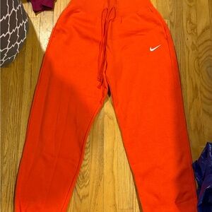 Nike Orange Sweatpants size small